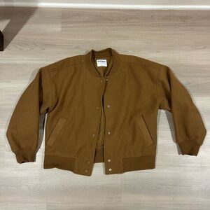 Old Navy Men's Caramel Varsity/Bomber Jacket